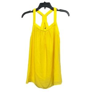 fab'rik Yellow Backless Sleeveless Tank Top